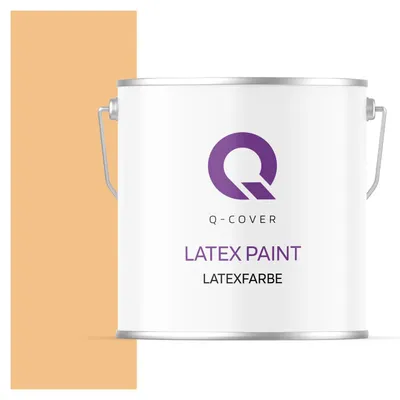Produktbild von Latexfarbe  5 L Hell Orange Innenfarbe Wandfarbe Deckenfarbe Klasse 3 Mattfarbe Scheuerfest Hohe Deckkraft