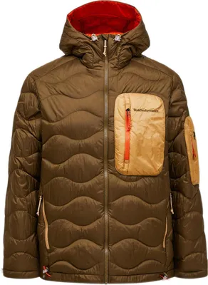 Produktbild von Helium Utility Down Hood Jacket Men L braun - meadow moss / sierra sand