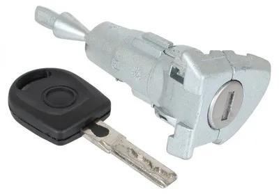 Obrázek produktu pro Zámek dveří, vnitřní válec, přední, levý + klíč pro VW Passat 3C B6 / B7 / CC