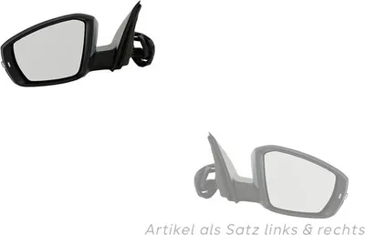 Produktbild von kompatibel zu Skoda Octavia Außenspiegel (5E) 11/12- Set links & rechts grundiert 5E0857537A 5E1857507D 5E1857507N 5E0857538A 5E1857508D 5E18 Johns