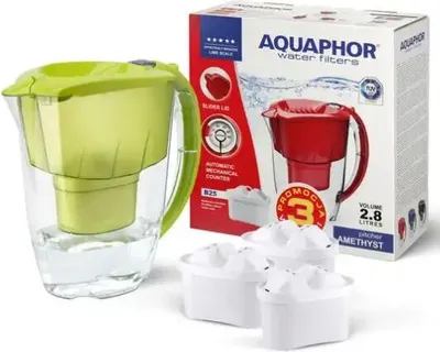 Zdjęcie produktu dla Dzbanek filtrujący limonka Aquaphor Amethyst 2,8 L + Filtr Magnez