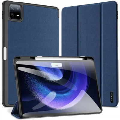 Produktbild von Dux Ducis Domo Fall mit Klappe und Smart Sleep für Xiaomi Pad 6 / 6 Pro - Blau