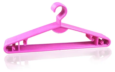 Produktbild von MONTIP Kleiderbügel Pink Kunststoff 100 Stück