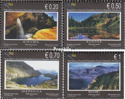 Produktbild von Briefmarken Kosovo 2010 Mi 163-166 (kompl.Ausg.) postfrisch Nationalparks