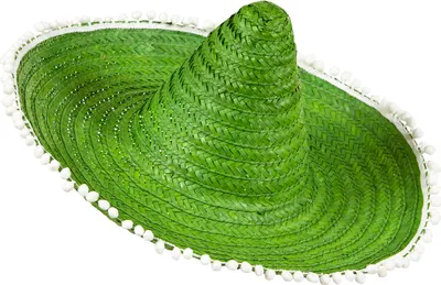 Produktbild von Sombrero 50cm mit Bommeln grün