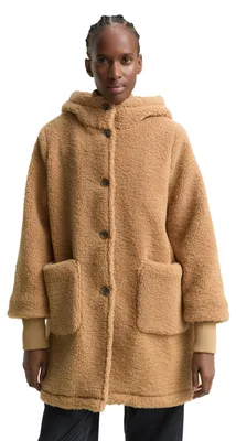 Produktbild von TOM TAILOR Denim Damen Mantel aus Teddyfell