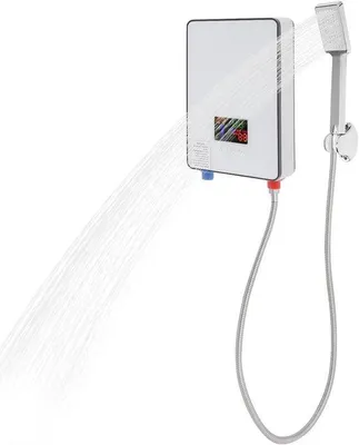 Obrázek produktu pro Kompaktní elektrický ohřívač vody do kuchyně – okamžitá příprava teplé vody – s regulací teploty – rozměry 27 x 18 x 7 cm