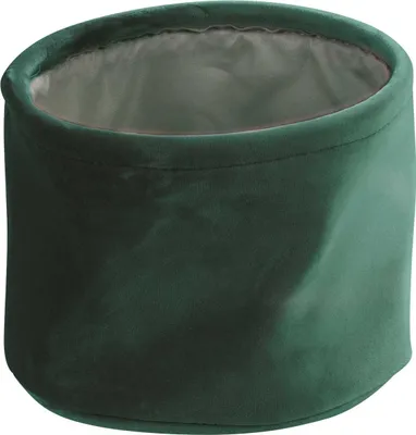 Produktbild von Aufbewahrungskorb - Grün - Samt - Ø 19 x H 14 cm
