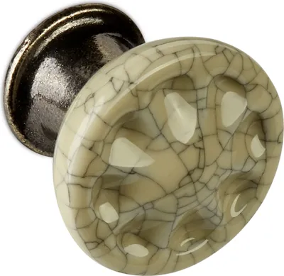 Produktbild von SOTECH Möbelknopf META Ø 33 mm Bronzeoptik / krakeliert Porzellanknopf SOTECH