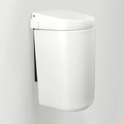 Zdjęcie produktu dla kosz na śmieci pba, kolor biały 340x180x180mm