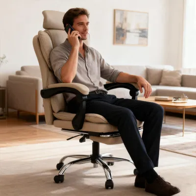 Zdjęcie produktu dla Krzesło gamingowe - Krzesło do gier - Ergonomiczne krzesło biurowe - Krzesło gamingowe z podnóżkiem - Ergonomiczna konstrukcja