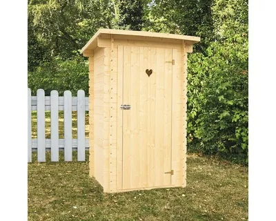 Obrázok produktu pre Záhradná toaleta BPP Eco drevená prírodná 102 x 110 cm