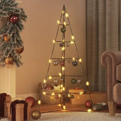 Zdjęcie produktu dla Maison Exclusive – metalowa choinka do dekoracji, czarna, 100 cm