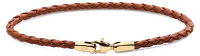Image de Bracelet en cuir tressé marron St. Mawes Daniel DW0040174 Longueur : 19,5 cm