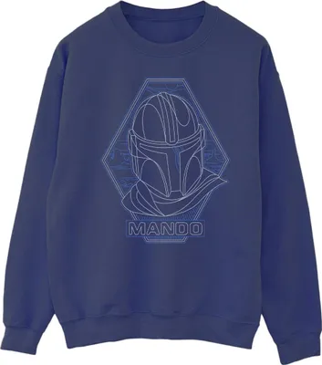Produktbild von Star Wars - "The Mandalorian" Sweatshirt für Herren BI46686 (M) (Marineblau)