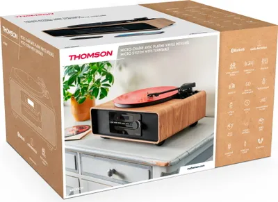 Zdjęcie produktu dla Thomson mic300tt micro chain 60w bluetooth 5.0 z wbudowanym odtwarzaczem płyt - odtwarzacz cd, radio fm, odtwarzacz usb (mp3) - pilot zdalnego sterowania - kolor drewno/czarny