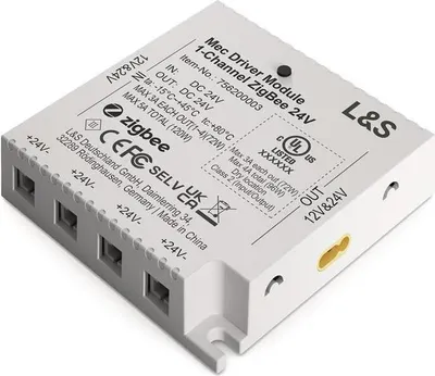 Image de Module fonctionnel Mec Driver 1 canal, 4 sorties LED 24 V CC, longueur 73,6 mm