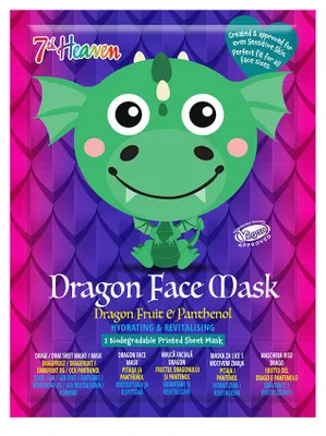 Productafbeelding van 7TH HEAVEN Dragon gezichtsmasker, 1 stuks