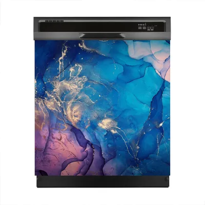 Produktbild von Aufkleber sticker 60x60 cm Dekorative folie Spülmaschine - Farbiger Marmor