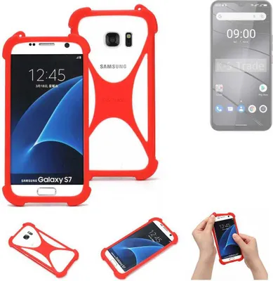 Produktbild von K-S-Trade Handy-Hülle kompatibel mit Gigaset GS5 Schutz-Hülle Bumper Silikon Schutz Hülle Cover Case Silikoncase Silikonbumper TPU Softcase