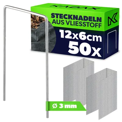 Produktbild von KADAX Erdanker aus Stahl "Salcha", Bodenanker, Werkzeugzubehör, Befestigungsanker, Klein, 50 Stück