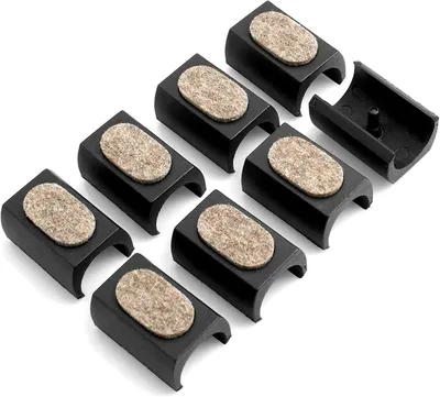 Produktbild von Filzgleiter Set mit 8 Stück für Freischwinger Stühle Ø 23-25 mm Möbelgleiter mit geräuschdämpfender Filzfläche