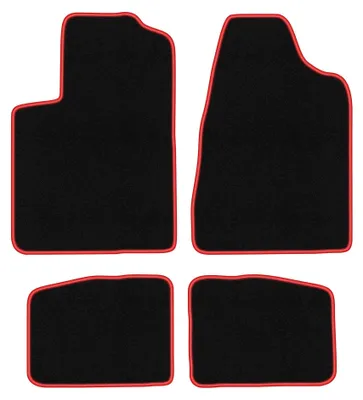 Imagen del producto de Alfombrillas de moqueta para Chrysler Sebring II 2003-2007 (sedán) – juego de 4 piezas, /rojo, a medida – Wielganizator CARLUX