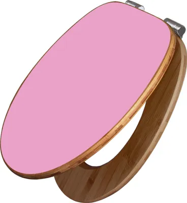 Produktbild von banjado Design WC Sitz Bambus Absenkautomatik -Rose - Toilettendeckel mit Absenkautomatik Holz/hochwertiger Bambus Klodeckel/WC-Sitz für alle gängigen Toiletten [TDB2 0014]
