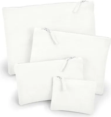 Immagine prodotto di Westford Mill W530 | Borsa per accessori in tela XS: 12x8.5, M: 22.5x16, L 28x20 - Colore: Off White - Taglia: M