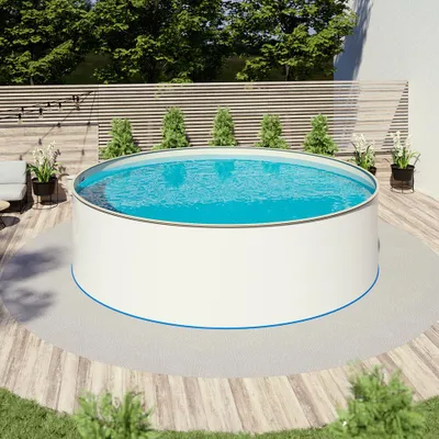 Produktbild von Rundpool Stahlwandbecken Ø 5,00 x 1,20 m, Folie sand 0,80 mm