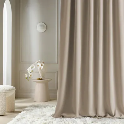 Produktbild von ROOM99 Vorhang mit Kräuselband Aura 140 x 230 cm Beige, 1 Stück