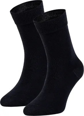 Immagine prodotto di Calzini per bambini e bambine: calzini lunghi in cotone, taglia 30-35, neri (Black Carbon)