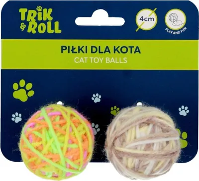 Productafbeelding van Kattenbal 4 cm, 2 stuks