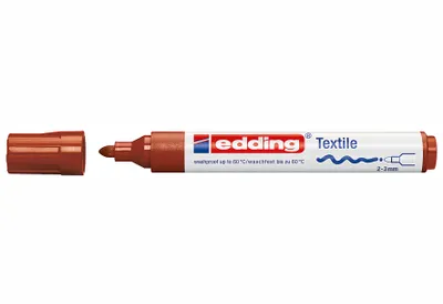 Produktbild von Edding 4500, Braun, Rundspitze, Braun, Weiß, Polypropylen (PP), Medium, 2 mm