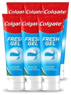 Productafbeelding van 6 x Colgate Blue Fresh Gel tandpasta - 75 ml - Voordeelverpakking - 6 stuks