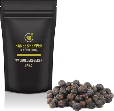 Produktbild von 1kg Wacholderbeeren ganz Wacholder Beeren gesiebt Sehr Aromatisch Spitzenqualität - Taste Line Serie
