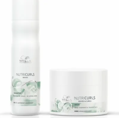 Produktbild von Wella NutriCurls Waves Set - Shampoo Waves 250 ml + Maske 150 ml