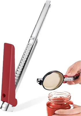 Obrázek produktu pro Ibenzoa® Multifunkční sada otvíráků – nastavitelný otvírák na konzervy, ergonomický otvírák na víčka s gumovou rukojetí a otvírák na lahve, nerezová ocel, vhodný pro seniory, pro nádoby do průměru 110 cm