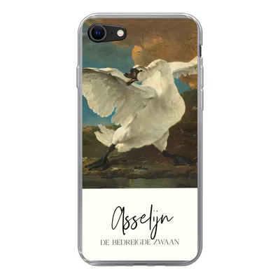 Produktbild von MuchoWow® Handyhülle Schutzhülle Hülle für iPhone 7 Der gefährdete Schwan - Asselijn - Alte Meister Silikon Softcase Handy Hülle - Kartenhalter