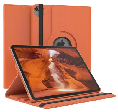 Produktbild von EAZY CASE - Tablet Hülle für Apple iPad Air 4 (2020) / Air 5 (2022) Schutzhülle, Tablet Case 360° drehbar in Orange