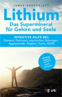 A person stands on a mountain with arms outstretched, with a book cover overlaid on the image.