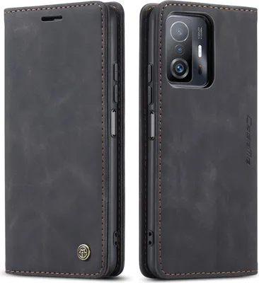 Obrázek produktu pro Xiaomi Mi 11T Pouzdro, RetroPolyuretanKožené Pouzdro s Funkcí Stojánku pro Xiaomi Mi 11T / Mi 11T Pro černé