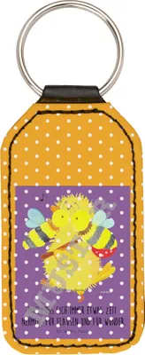 Produktbild von Mr. & Mrs. Panda schlüssel anhänger Biene Liebe - Weiß - Geschenk, Schlüsselanhänger, für, schlüsselbund, Taschenanhänger, Mit Spruch