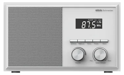Image de Radio FM mono Silva Schneider, Bluetooth, AUX, réveil, minuterie de mise en veille, 50 W, 1 pièce.