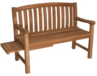 Produktbild von Teakholz Gartenbank - bene living - Lancaster 120 cm