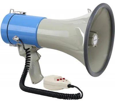 Produktbild von Megafon MP-800HRS, 25 W, Reichweite 600 bis 1000 m, blau/grau