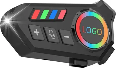 Obrázok produktu pre INF Čierna prilba Bluetooth slúchadlá s mikrofónom pre motocyklistov