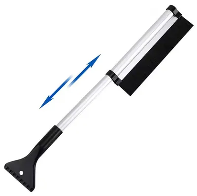 Produktbild von Eiskratzer Auto mit Schneebesen Teleskop 42–62,5 cm Schwarz/Silber
