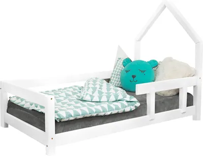 Produktbild von Kinderhausbett POPPI 90 x 180 Weiß 1