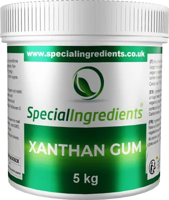 Produktbild von Special Ingredients Xanthan Gum-Pulver 5 kg - Verdickungsmittel, Stabilisator, Emulgator, Schaumbildner, Vegan